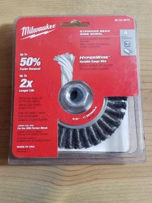 Milwaukee 4'' Stringer Bead Wire Wheel Tool 