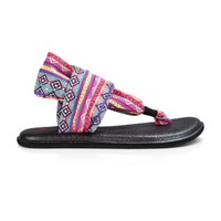 Sanuk Women's Yoga Sling 2 Sandals Prints Magenta/multi Tribal 10 on sale Sanuk Women's Yoga Sling 2 Sandals Prints Magenta/multi Tribal 10 on sale
