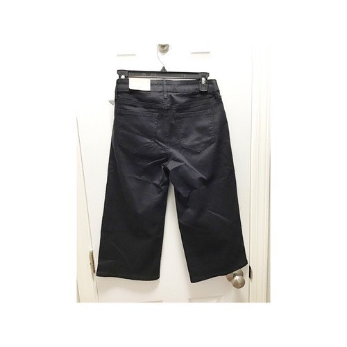 NYDJ NWT Wide Leg Cropped Jeans Black Women's Size 0 Capri - Picture 5 of 7