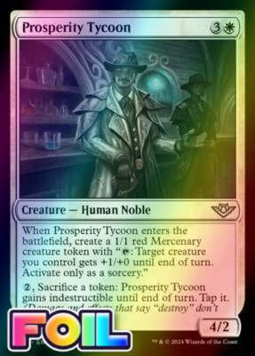 x1 Prosperity Tycoon OTJ MTG 25 FOIL UNCOMMON M/NM 1x