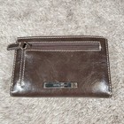 Nine West Wallet Brown Zip Around Wristlet Clutch Logo Double Zip Women'sNine We — photo 2