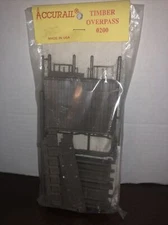 Accurail HO Trains Timber Overpass 0200 New Sealed