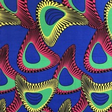 DTY African Print Fabric Senzo 1-4 Stretch Brushed Jersey Knit Apparel 58/60"