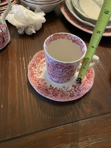 J&G Meakin Romantic England Anne Hathaway's Cottage Coffee Cup & Saucer Red(3) - Picture 6 of 8