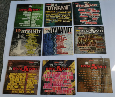 9 x CD Compact Disc - Hard Rock -- Dynamit --- MIX wie abgebildet