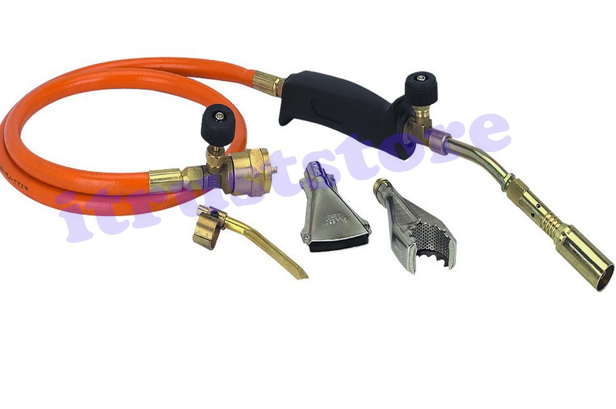 PROPANE BURNING HEATER LPG GAS TORCH PIPE BRAZING SOLDER SOLDERING BURNER  TOOL | eBay