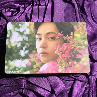 BTS V RED 1995 Edition Kpop Boy Photo Card floral