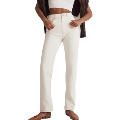 Madewell Curvy The '90s Straight Jean High Rise Vintage Canvas Denim Size 27 NEW