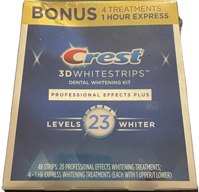 CREST 3D White Professional Effects * PLUS * Whitestrips Teeth Whitening Strips