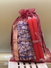 3 Red Spell Candles/White Sage/Palo Santo Bundle
