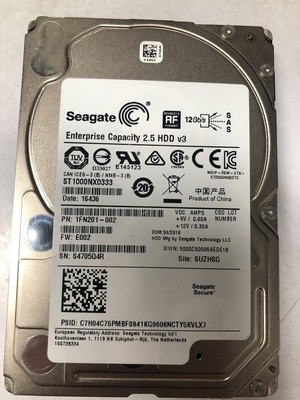   1TB 7E2000 ST1000NX0333 7200RPM 1000GB 12Gbps 2.5'' Hard Drive / #D2*