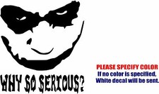The Joker 7 Graphic Die Cut decal sticker Car Truck Boat Window Bumper Wall 6"
