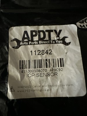 APDTY 112842 ICP Fuel Injector Injection Pressure Sensor