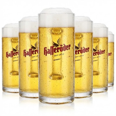 6x Hasseröder Bier Gläser Bierkrug Bierseidel Bierglas 0,4l ''Reno-Seidel''