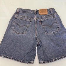 VTG Levis Denim Orange Tab 951 Relaxed Fit Blue Denim Shorts Size 10 REG 30 x7