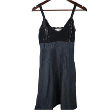 Moulinette Soeurs Silk Blend Velvet Dress 4 Anthropologie Romantic Gothic READ