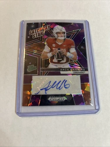 2025 Prizm Draft Picks Football Arch Manning #SSS-AMG Saturday Star Auto 50/50