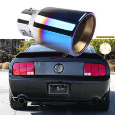 Car Exhaust Pipe Rear Tip Tail Throat Muffler 38-76mm For 2007 Ford Mustang Gt