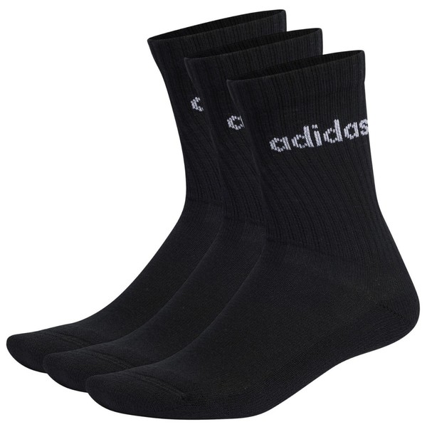 Skarpety Adidas Linear Crew Cushioned Socks 3P Czarne IC1301 43-45-image