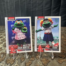 2026 Topps Celebration Wally the Green Monster + Tessie - Red Sox Mascot Cards