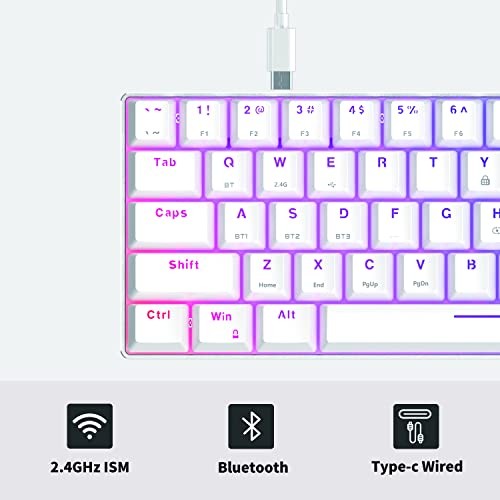AK61 Hot-Swappable Mechanical Keyboard with CNC Aluminum Case, RGB 61 Keys - Bild 4 von 8