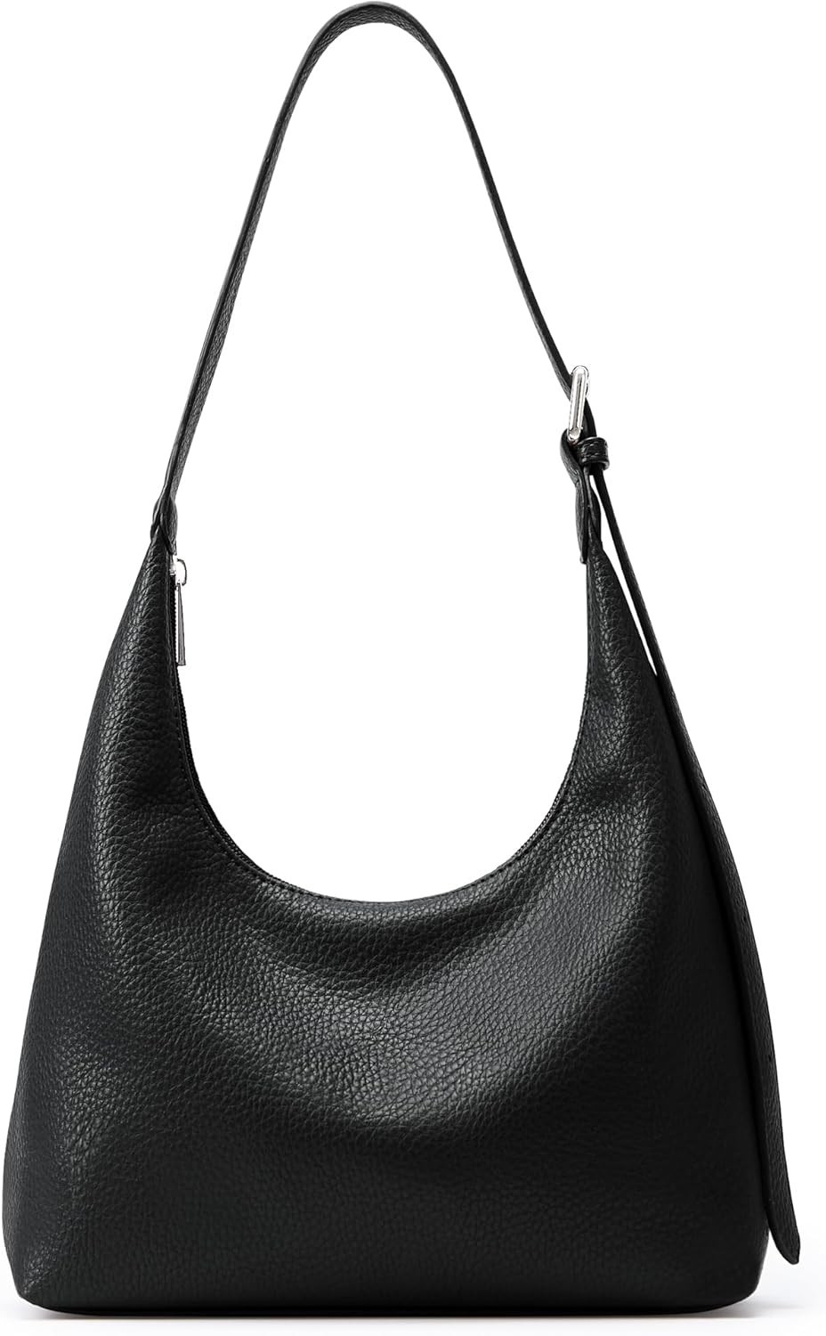 Women's Crescent Tote Bag Vegan Leather Zipper Shoulder Purse Handbag Hobo