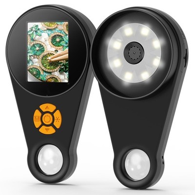Digital Microscope 500x 2.0 inch IPS Color Screen, 8 LED Lights - Handheld