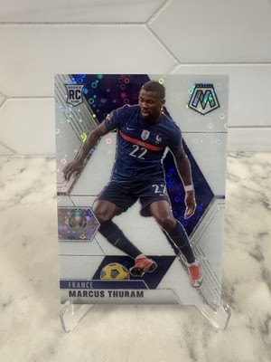 2021 Panini Mosaic UEFA Euro Soccer Marcus Thuram White Disco Rookie #120 20/25