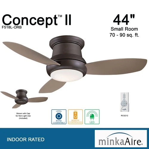 Minka Aire Concept II 44"  - Taupe 3-Blade Remote Control - Picture 4 of 5