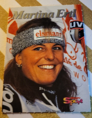 Martina Ertl Bravo Sport  Ski Deutsche Sammelkarte 90er Jahre