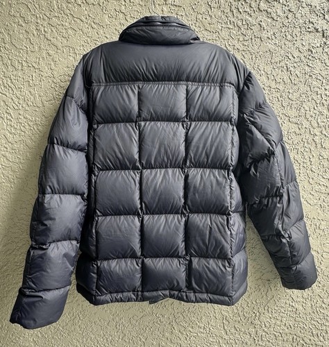 Lands End Canvas Men’s Down Puffer Roll A-way Hooded Black Jacket Size L - Picture 13 of 18