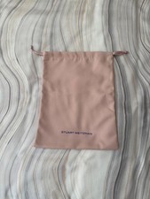 NEW Stuart Weitzman Dusty Pink Drawstring Travel Storage Dust Bag 10"x13.5"