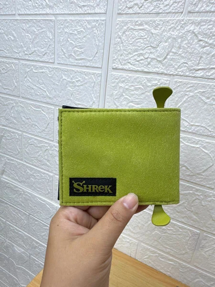 Mini billetera Shrek de dibujos animados polar monstruo multifuncional para tarjetas de identificación bolsa divertida Foto 2 de 4
