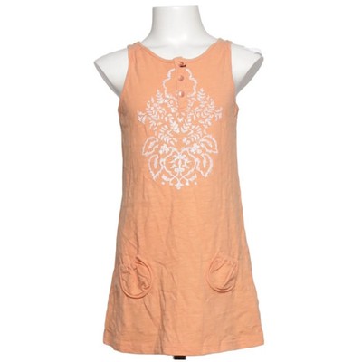 Mexx, Kleid, Größe: 122/128, Orange/Weiß, Baumwolle, Medaillon, Mädchen #6Sd