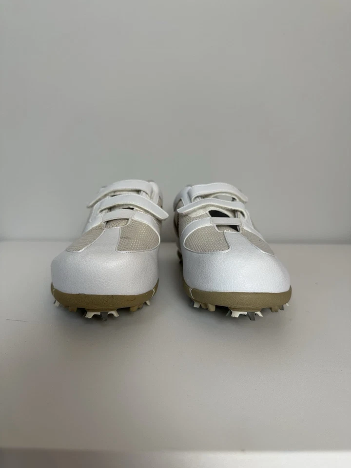 Nike 314904-171 SP Mujer Blanco/Dorado Picos Suaves Golf Tenis Zapatos Talla 8.5 Foto 4 de 4