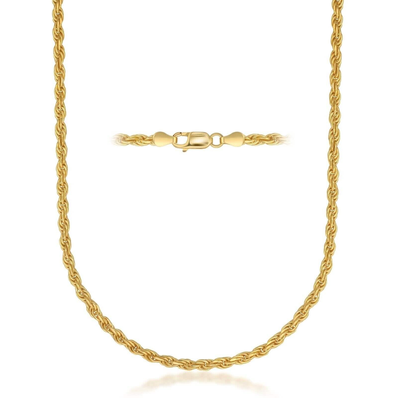 Rope Chain in Yellow Gold - 6mm