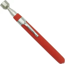 Telescopic Magnetic Pickup Tool,5LB Magnet Stick,24" Extendable 24", Red 