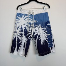 Mens Corona swim trunks shorts SM blue and white pockets beach