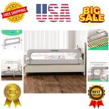 Folding Bed Rail for Toddlers,Baby Bed Rail Guard with Reinforced Anchor Safe...