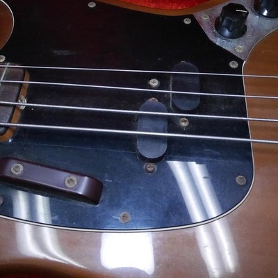 Full Original 1974 Fender Mustang Bass With Genuine Case Safe