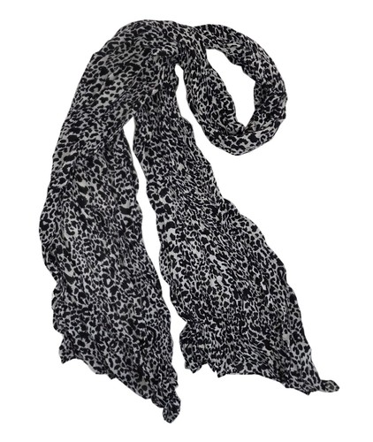 Pleated Scarf Leopard Scarves for Women Girls Four Seasons Fashionsolid   - Picture 12 of 17