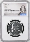 1955 Proof Franklin 50¢ NGC PF 66 (Benjamin Franklin Label)