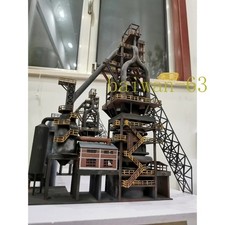 Kit Costruzione Modellino Altoforno Impianto Acciaio Scala N 1:160 - Figure Realistiche