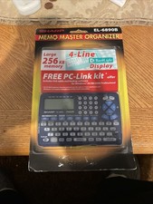 Sharp EL-6890B 256KB Memo Master Organizer Planner Handheld - New Sealed