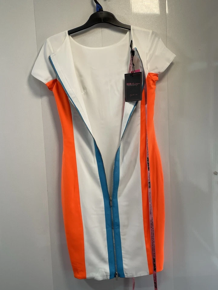 Celeb Boutique Bodycon Dress Full Rear Zip Detail UK 14 BNWT - Image 4 of 4