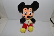 WALT DISNEY CHARACTERS MICKEY MOUSE VINTAGE PLUSH TOY W/ TAG MCE24