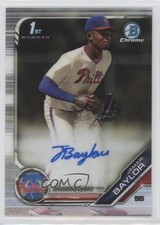 2019 Bowman Draft Chrome Draft Pick Auto Jamari Baylor #CDA-JB Auto 0m8
