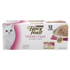Wet Kitten Food Chicken Pate Classic Recipe 3 oz Cans 12 Pack for Cats