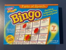 Parts of Speech BINGO Game Trend Enterprises Teacher ESL Classroom NEW  SEALED