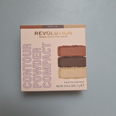 Makeup Revolution London Contour Powder Compact MEDIUM  0.24 oz Palette